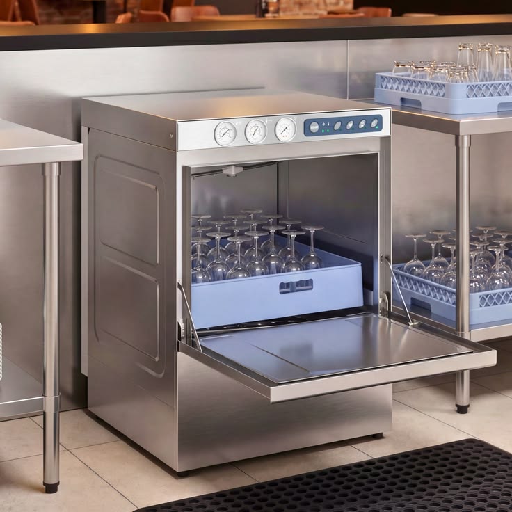 koolmore 20 racks per hour stainless steel undercounter commercial dishwasher one size low km ucd h1